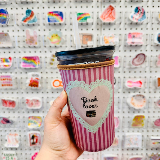 Large Drink Sleeve, Book Lover