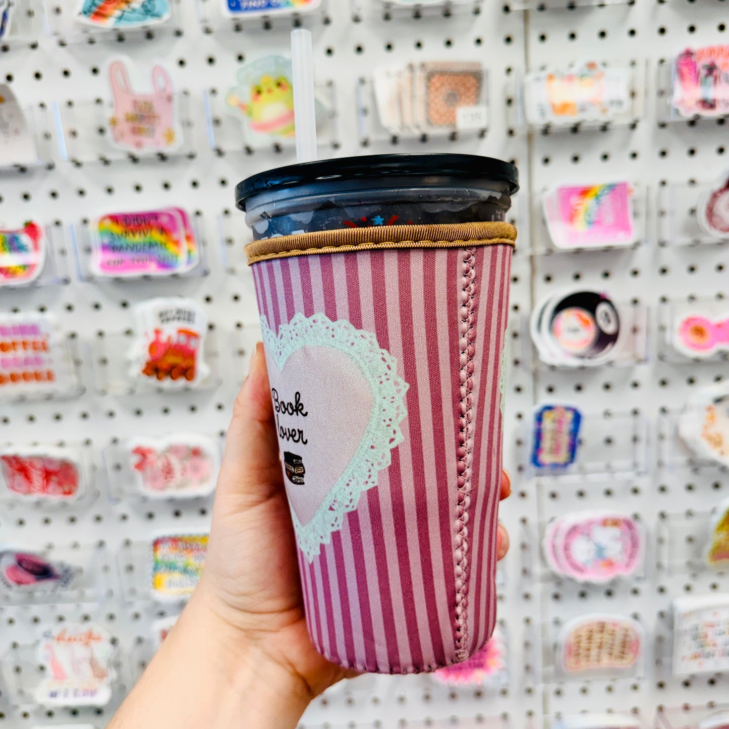 Large Drink Sleeve, Book Lover