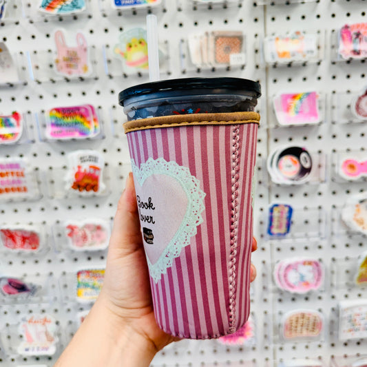 Large Drink Sleeve, Book Lover