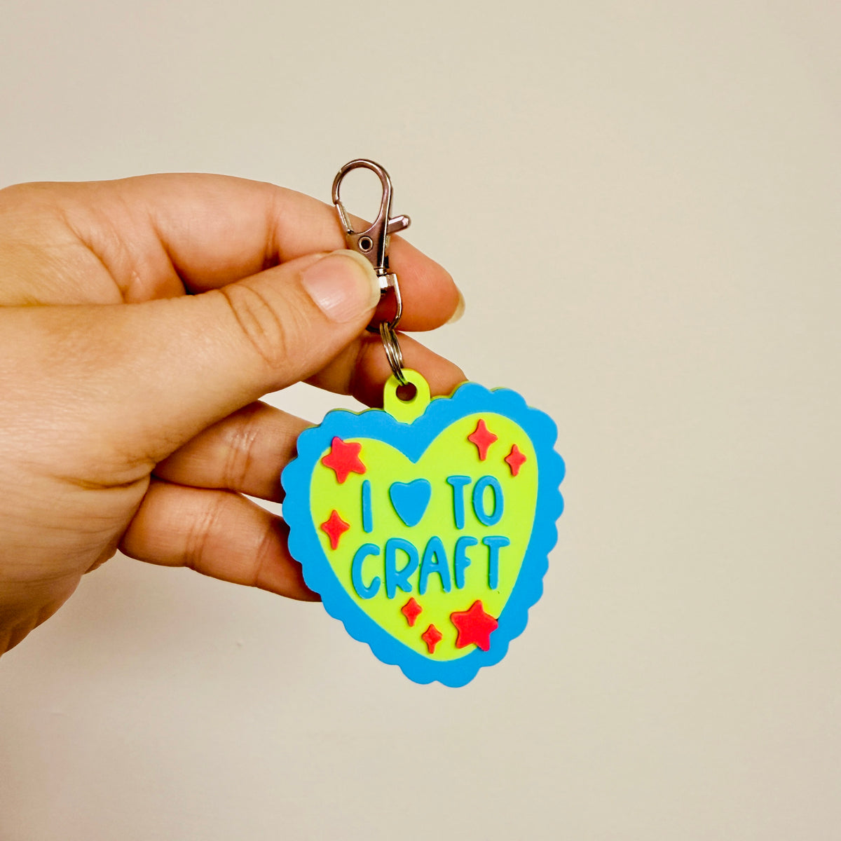 3D Keychain, I Heart To Craft