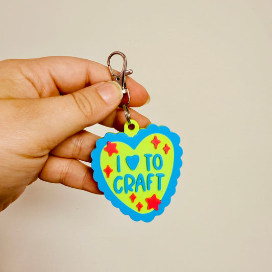 3D Keychain, I Heart To Craft