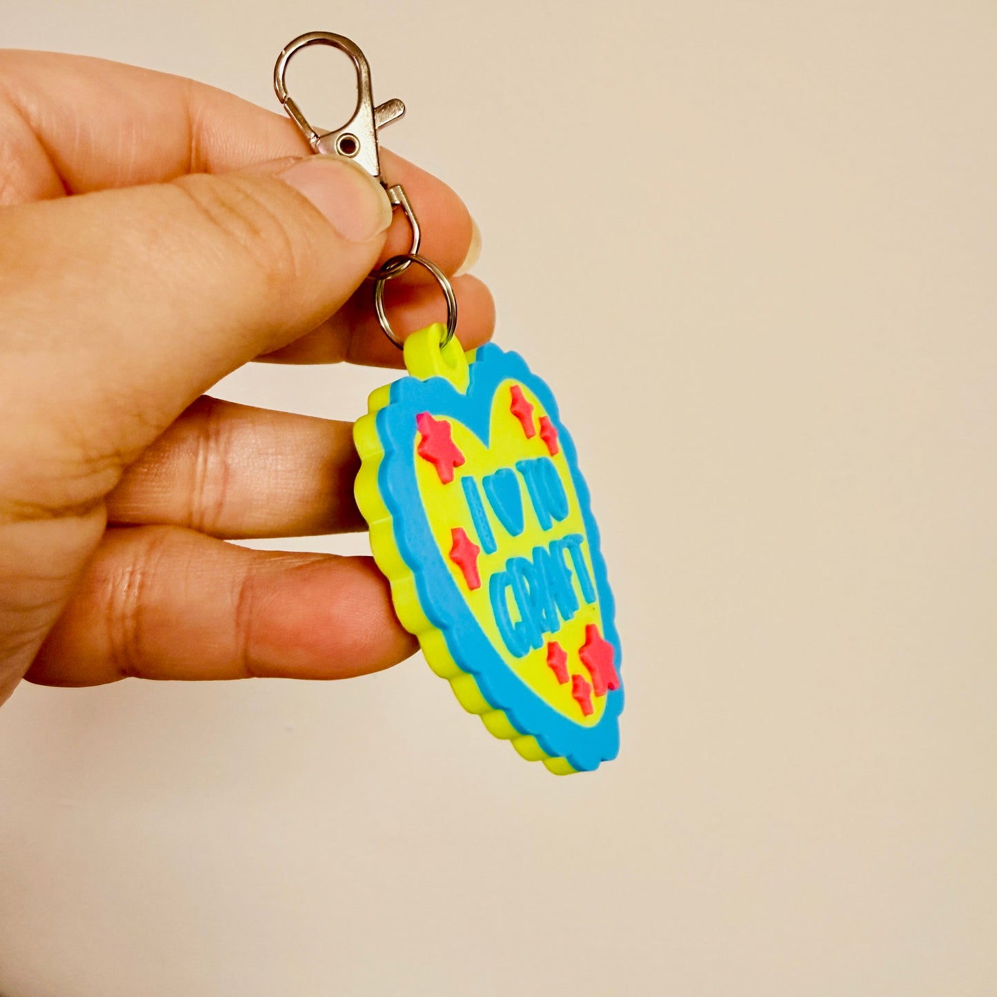 3D Keychain, I Heart To Craft
