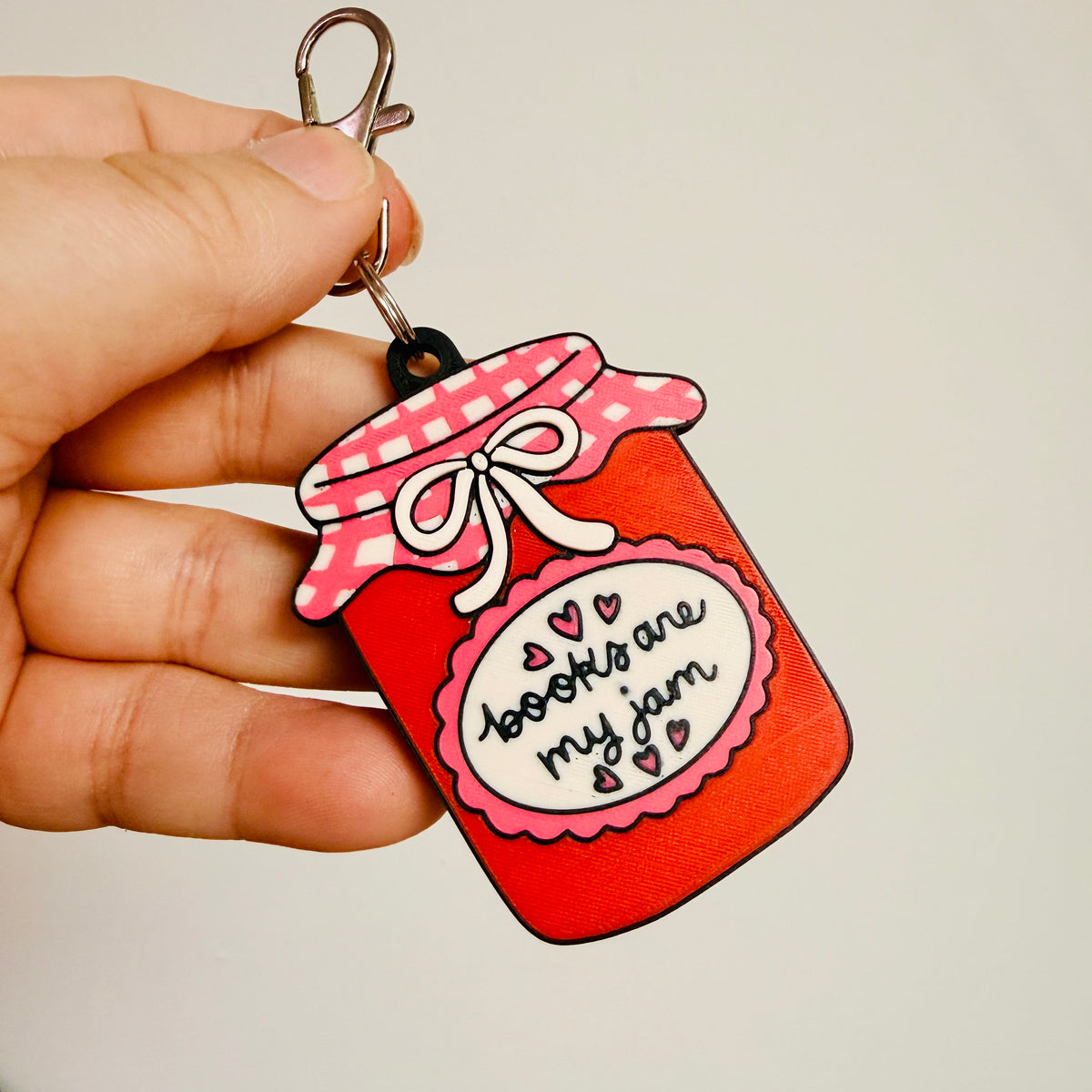 3D Keychain, Books Are My Jam