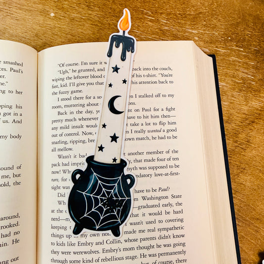Bookmark Cauldren Candle