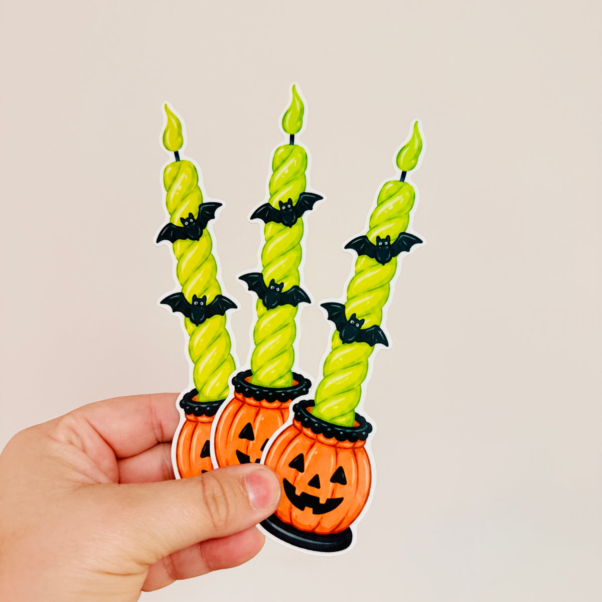 Bookmark Halloween Candle