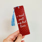 Bookmark With Tassel I Read Past My Bed Time