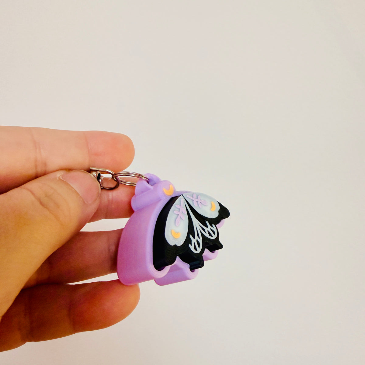 Clicker Keychain, Black Moth