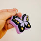 Clicker Keychain, Black Butterfly