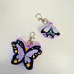 Clicker Keychain, Black Moth