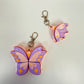 Clicker Keychain, Pink Butterfly