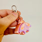 Clicker Keychain, Pink Moth