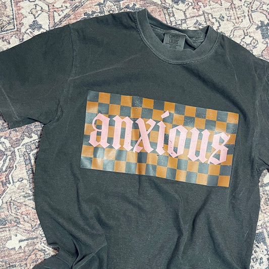 Anxious Checker Block Tee