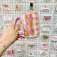 15 oz Mug, Pink & Orange Plaid COFFEE Design With Pink Handle