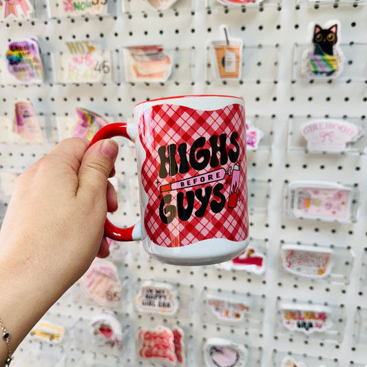 15 oz Mug, Highs Before Guys With Red Handle