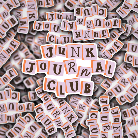 Vinyl Decal Junk Journal Club
