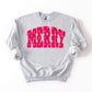 Bright Merry with Stars Graphic Sweatshirt