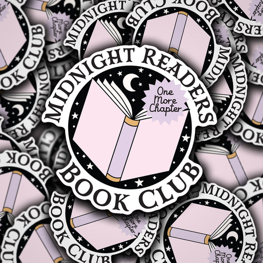 Vinyl Decal Midnight Readers Book Club