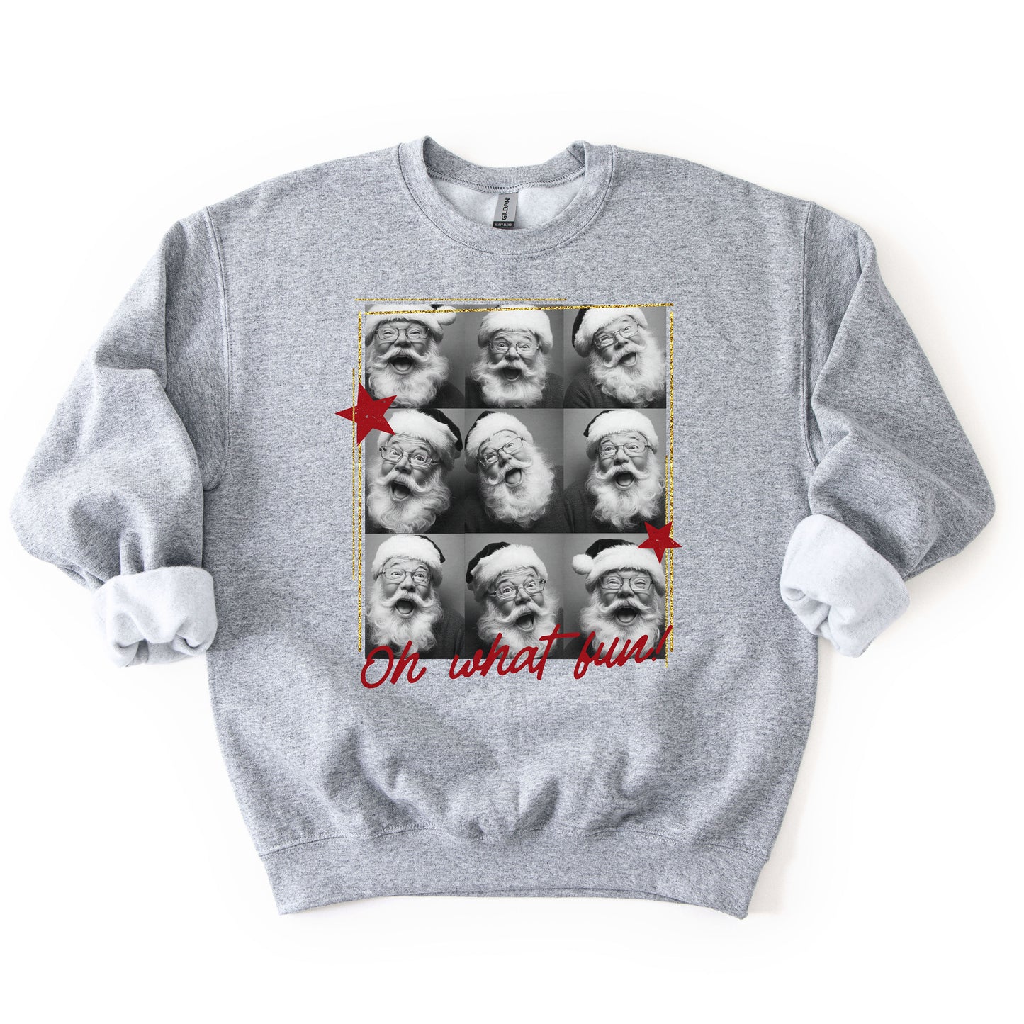 Oh What Fun Santa Photo Op Graphic Sweatshirt
