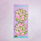 2 Car Coasters, Pickle Bows Pattern