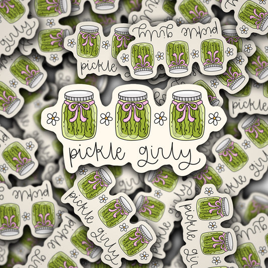 Vinyl Decal Pickle Girly