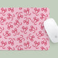 Mousepad Pink Coquette Bow Pattern