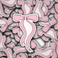 Vinyl Decal Long Pink Bow