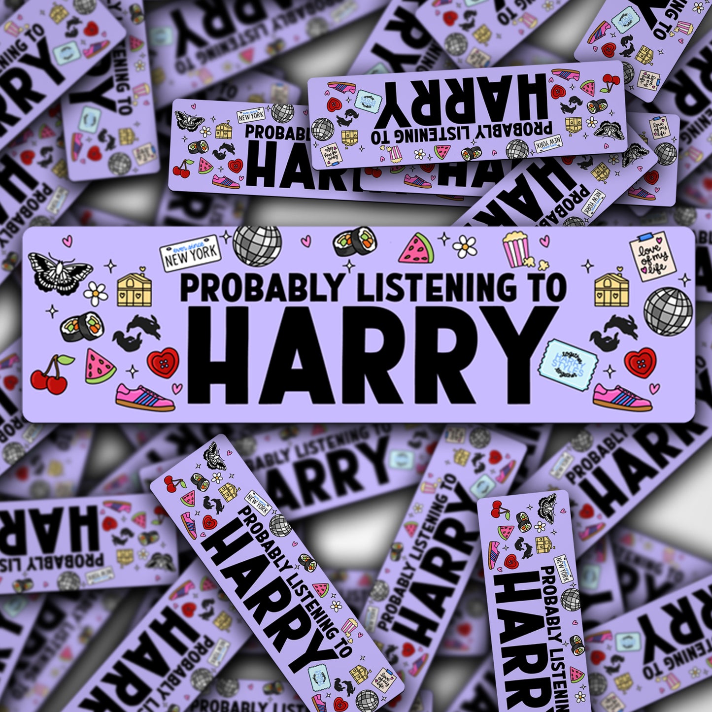 Vinyl Car Decal Probably Listening To Harry