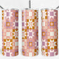 20 oz Skinny Tumbler, Quilted Pattern