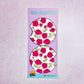 2 Car Coasters, Red Roses Pattern