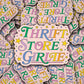 Vinyl Decal Thrift Store Girlie