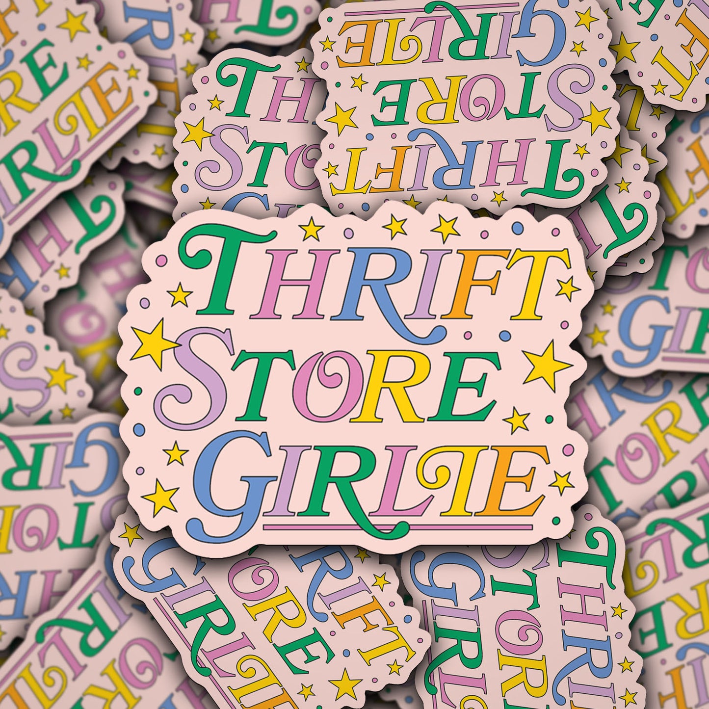 Vinyl Decal Thrift Store Girlie