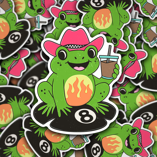 Vinyl Decal Western Frog