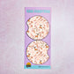 2 Car Coasters, Sweet Reindeer Pattern
