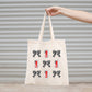 Canvas Tote Bag, Bows and Diet Coke