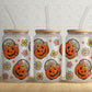 Frosted Can Glass, Pumpkin Pales