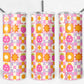 20 oz Skinny Tumbler, Ladybug Quilt Pattern