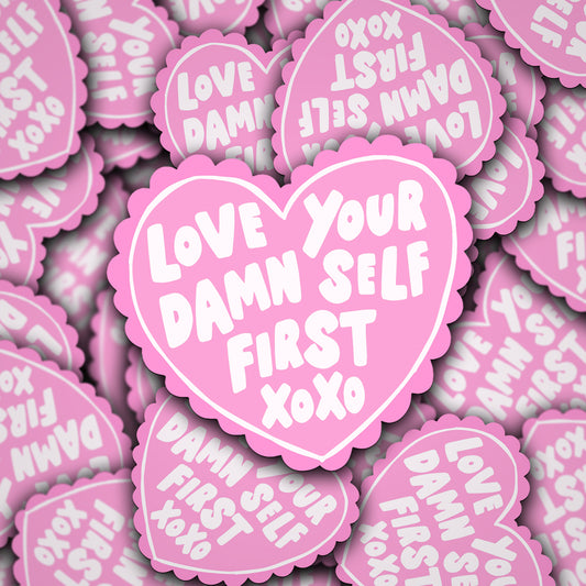 Vinyl Decal Love Your Self First