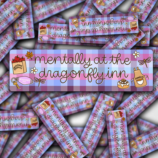 Vinyl Car Decal Mentally At The Dragonfly Inn