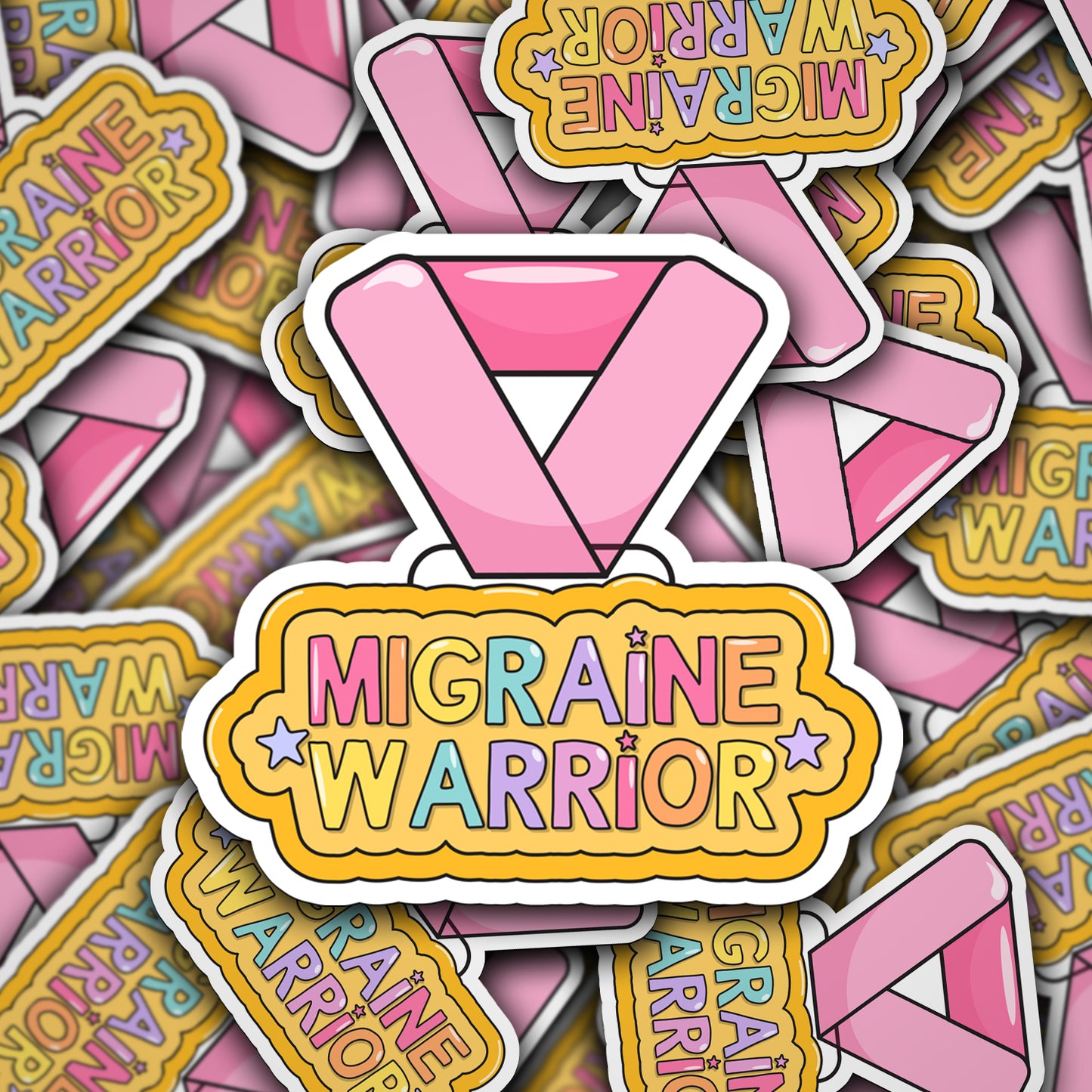 Vinyl Decal Migraine Warrior