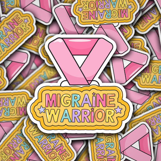 Vinyl Decal Migraine Warrior