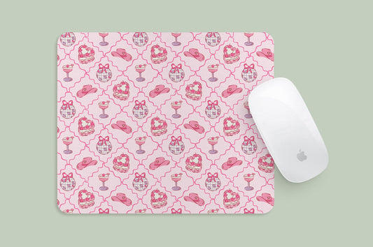 Mousepad Pink Disco Pattern