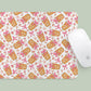 Mousepad Pink Iced Coffee Pattern