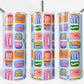 20 oz Skinny Tumbler, Sardine Cans Pattern