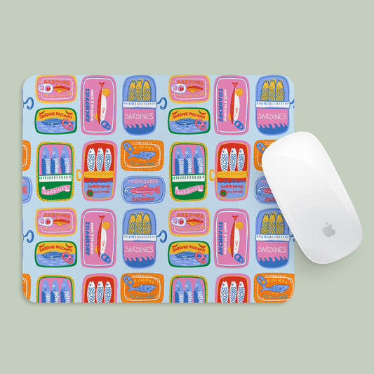 Mousepad Colorful Sardine Tins Pattern