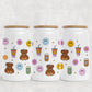 White Can Glass, Bears and Coffee Doodles