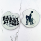 2 Car Coasters, Harry Styles Disco Ball Design