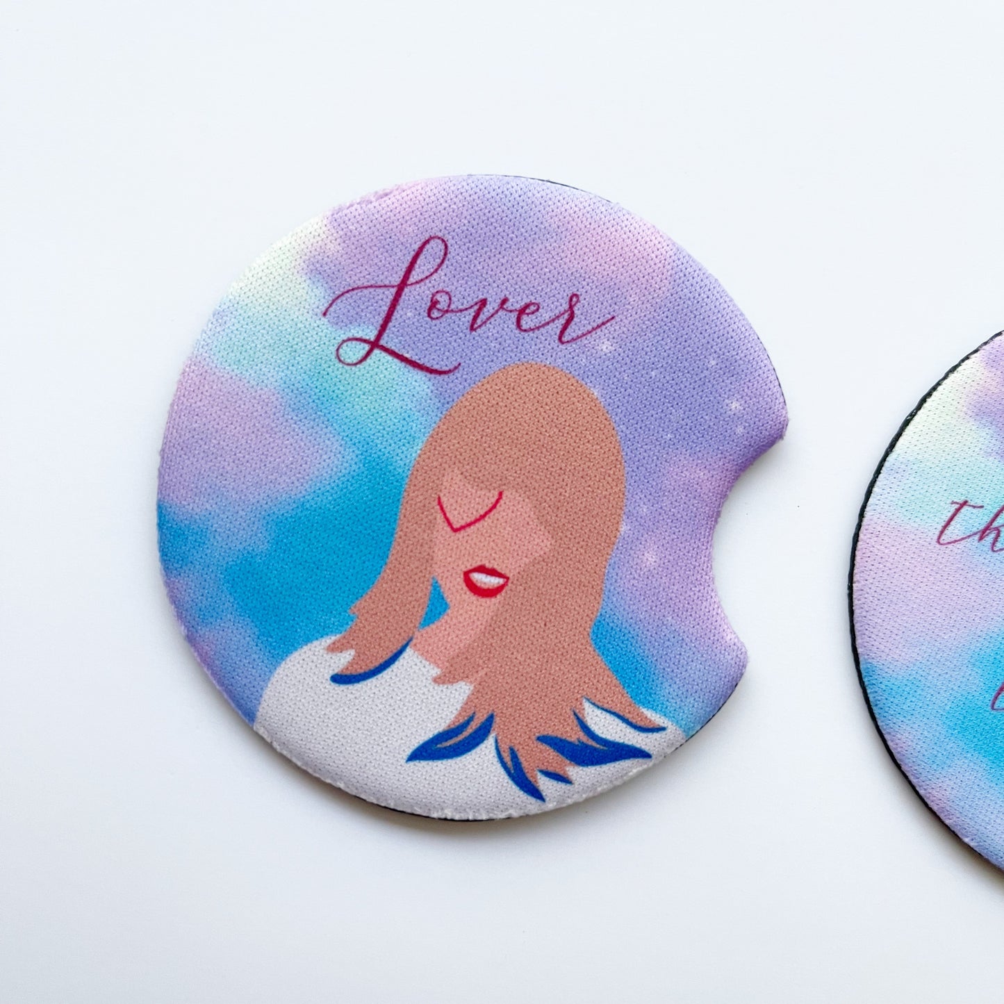 2 Car Coasters, Taylor Swift Lover Album Inspired Design