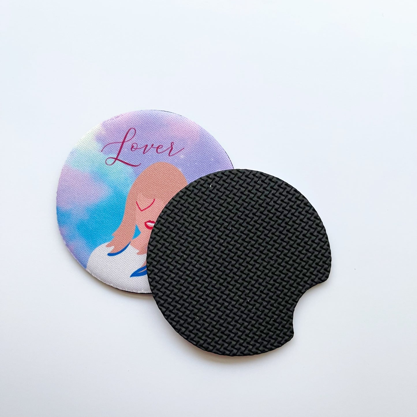 2 Car Coasters, Taylor Swift Lover Album Inspired Design