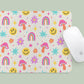 Mousepad Colorful Happy Rainbow Design